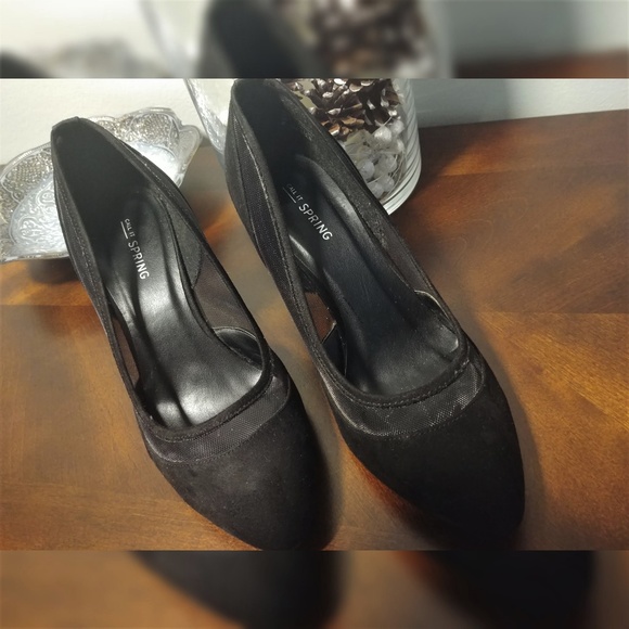 Call It Spring Mesh Inset Pumps Black Size - Picture 2 of 8